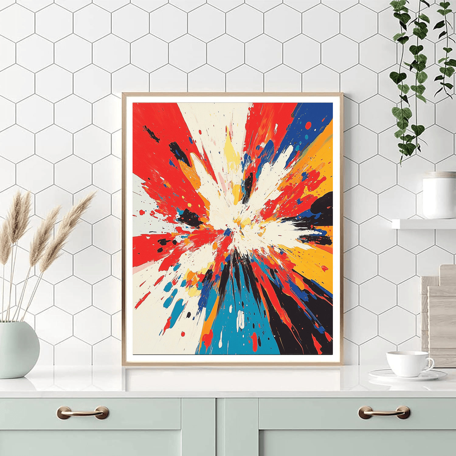 Jackson Pollock Inspired Dynamic Abstract Dance  DIY Paint By Numbers
