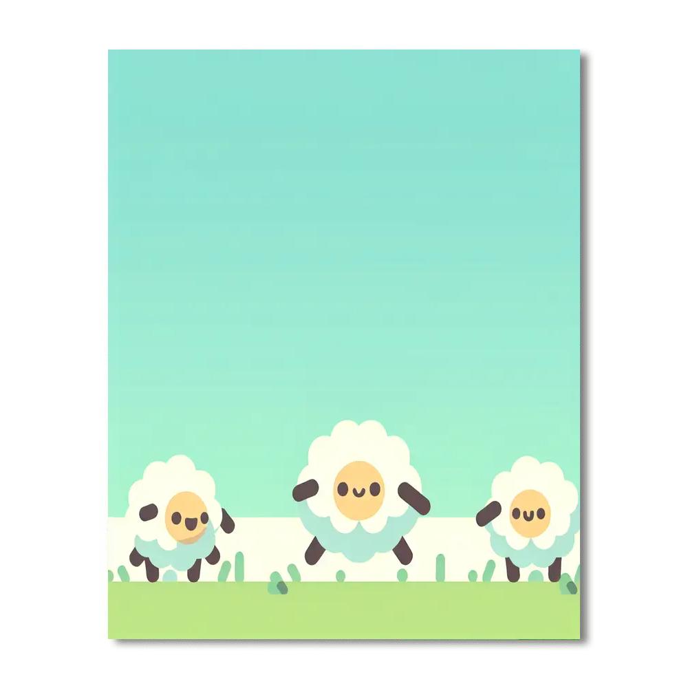 Farmyard Fun With Sheep Numbered Painting Kits