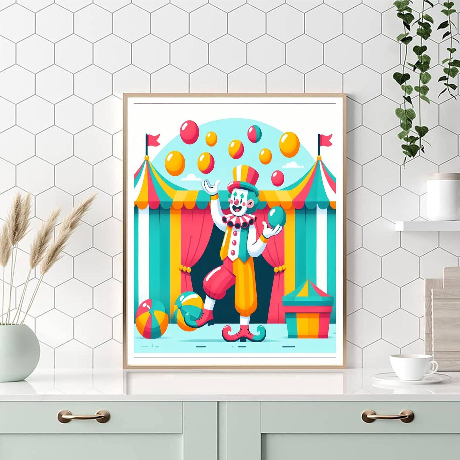Magical Circus Paint By Numbers Art