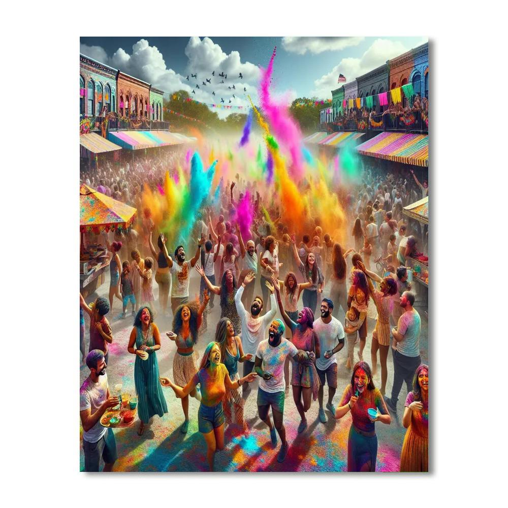 Festival Of Colors - United States Paint By Color