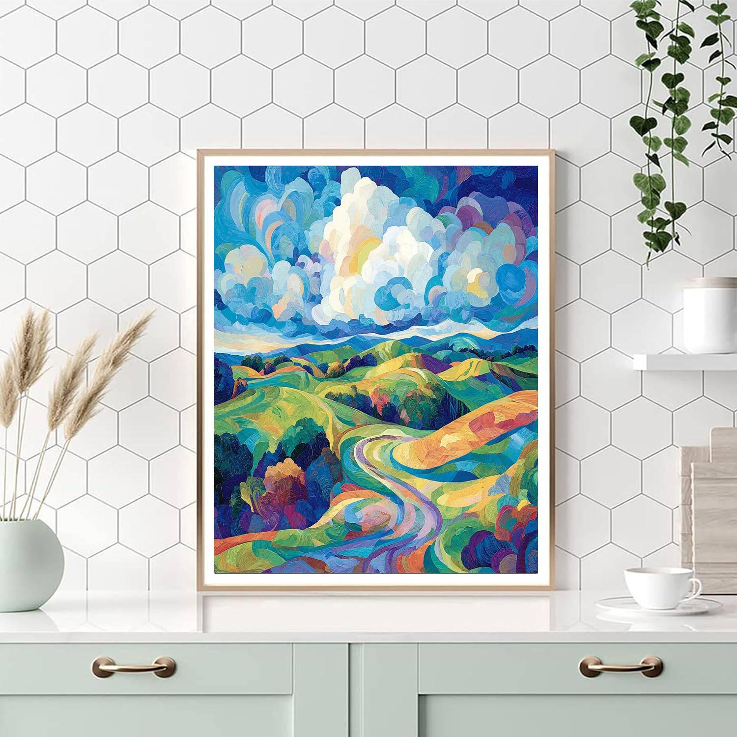 Paul Cézanne Inspired Whimsical Watercolor Hues  Paint By Numbers Kits