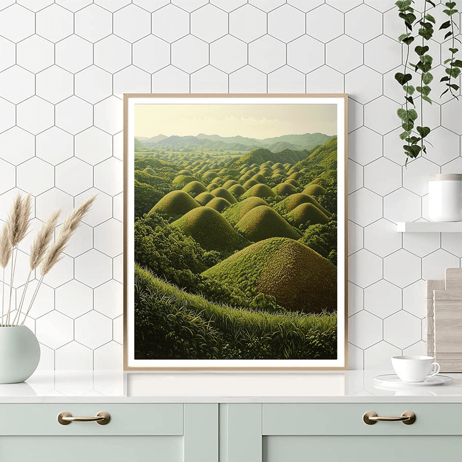 Chocolate Hills - Bohol, Philippines Paint By Numbers Kits