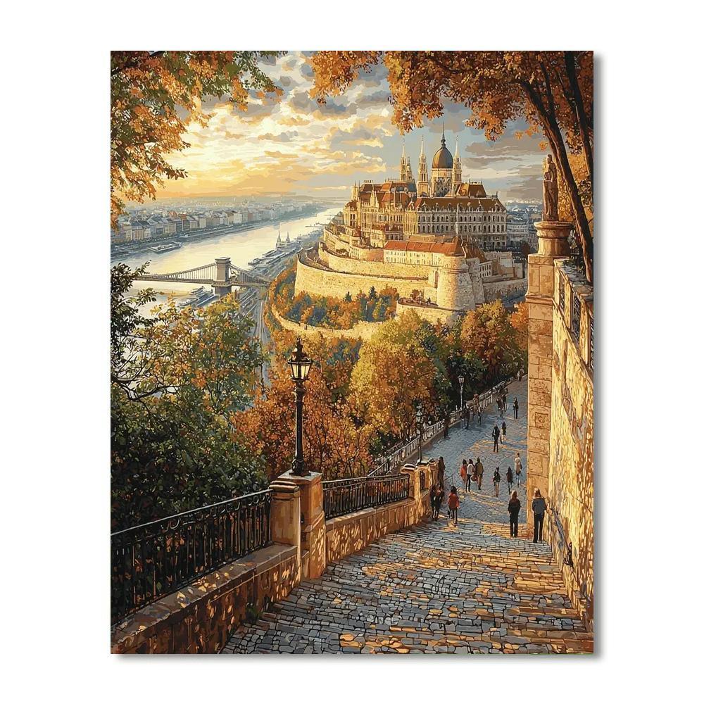 The Buda Castle District Painting Number Kit