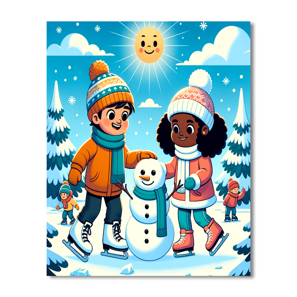 Adventurous Winter Wonderland Numbered Painting Kits
