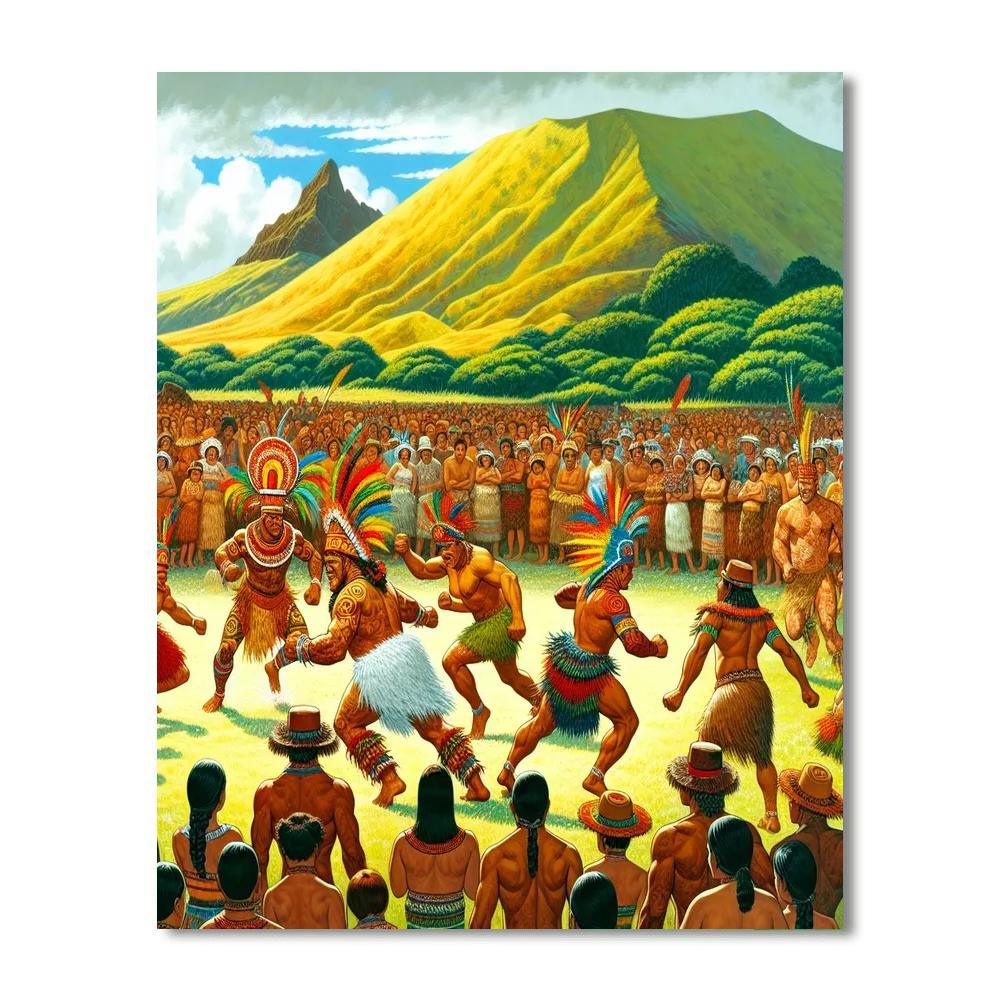 Tapati Rapa Nui - Easter Island Number Painting