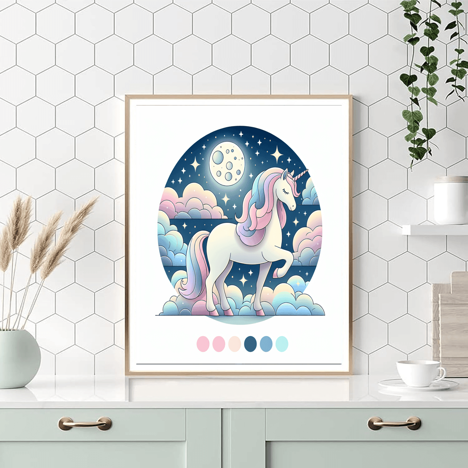 Starlit Unicorn Fantasy Paint By Numbers