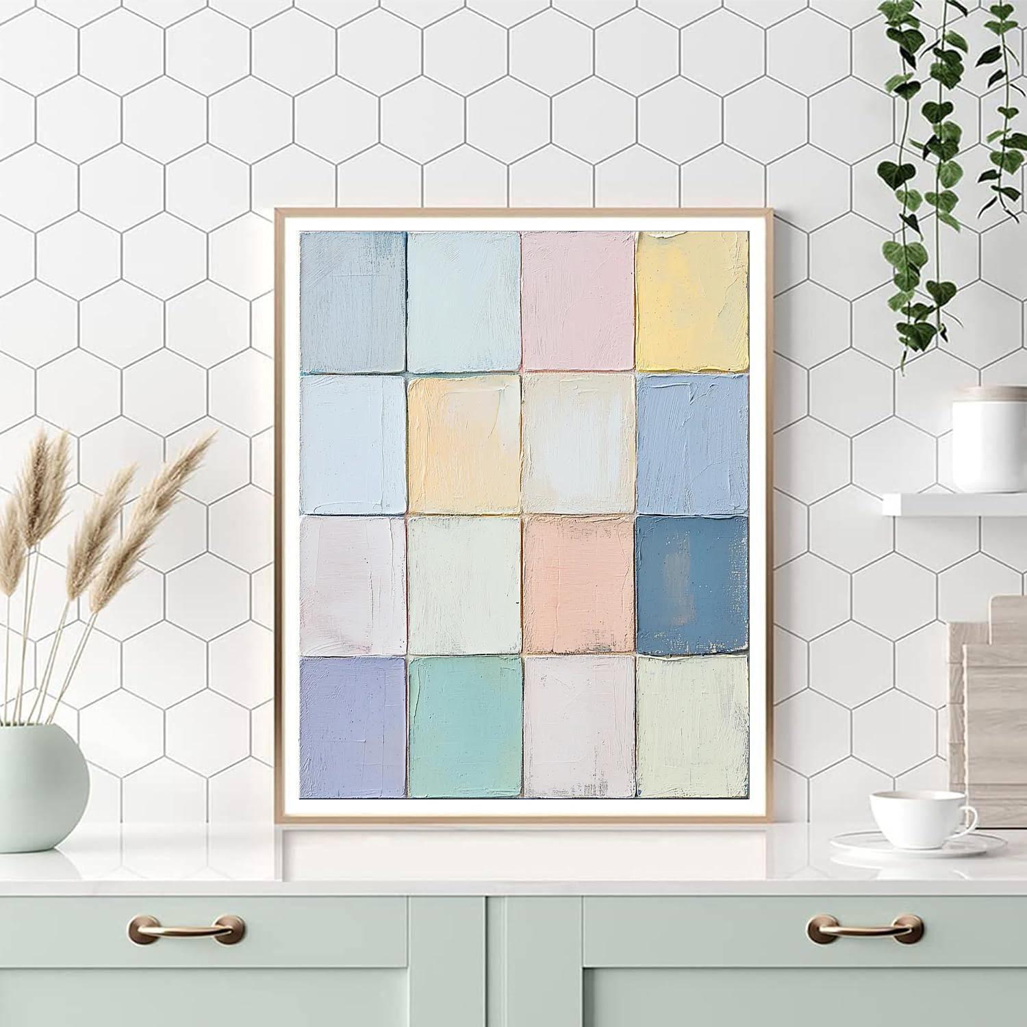 Agnes Martin Inspired Urban Zen  Painting By Numbers Kit