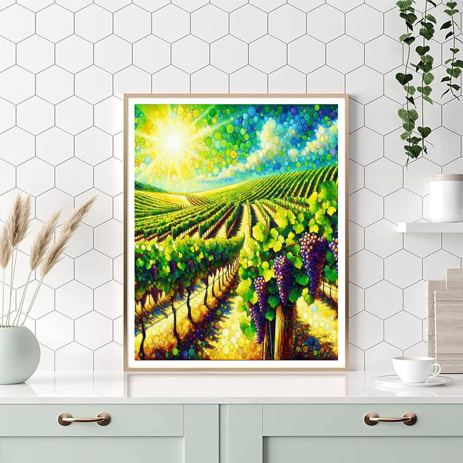 Summer Vineyard Delight DIY Paint By Numbers