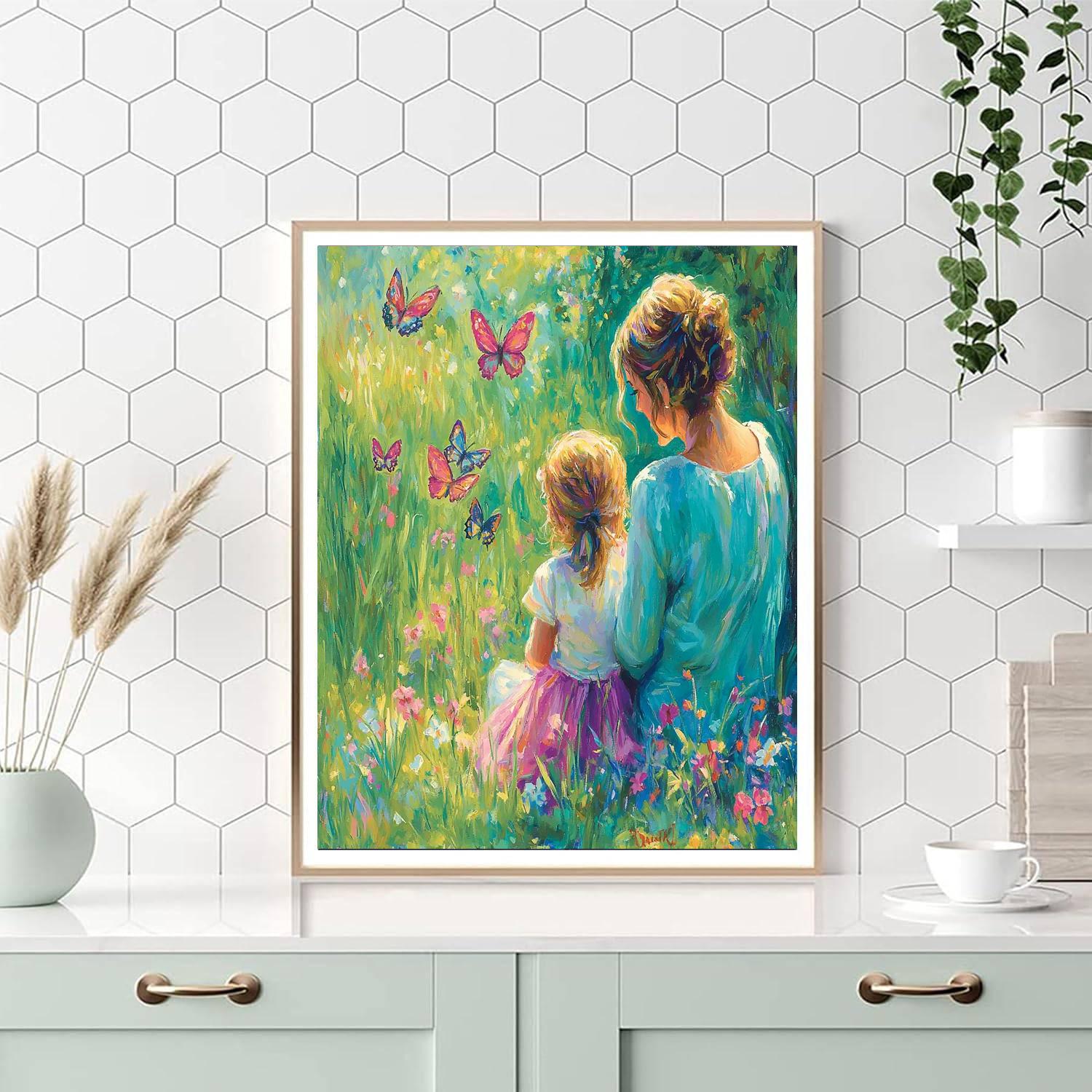 Mothers And Butterflies Paint By Number
