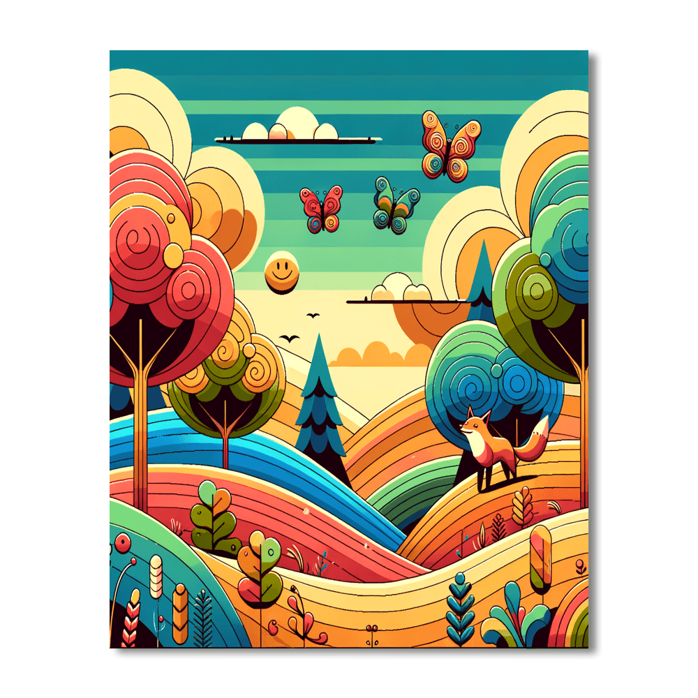 Dreamy Landscape Adventures DIY Paint By Numbers