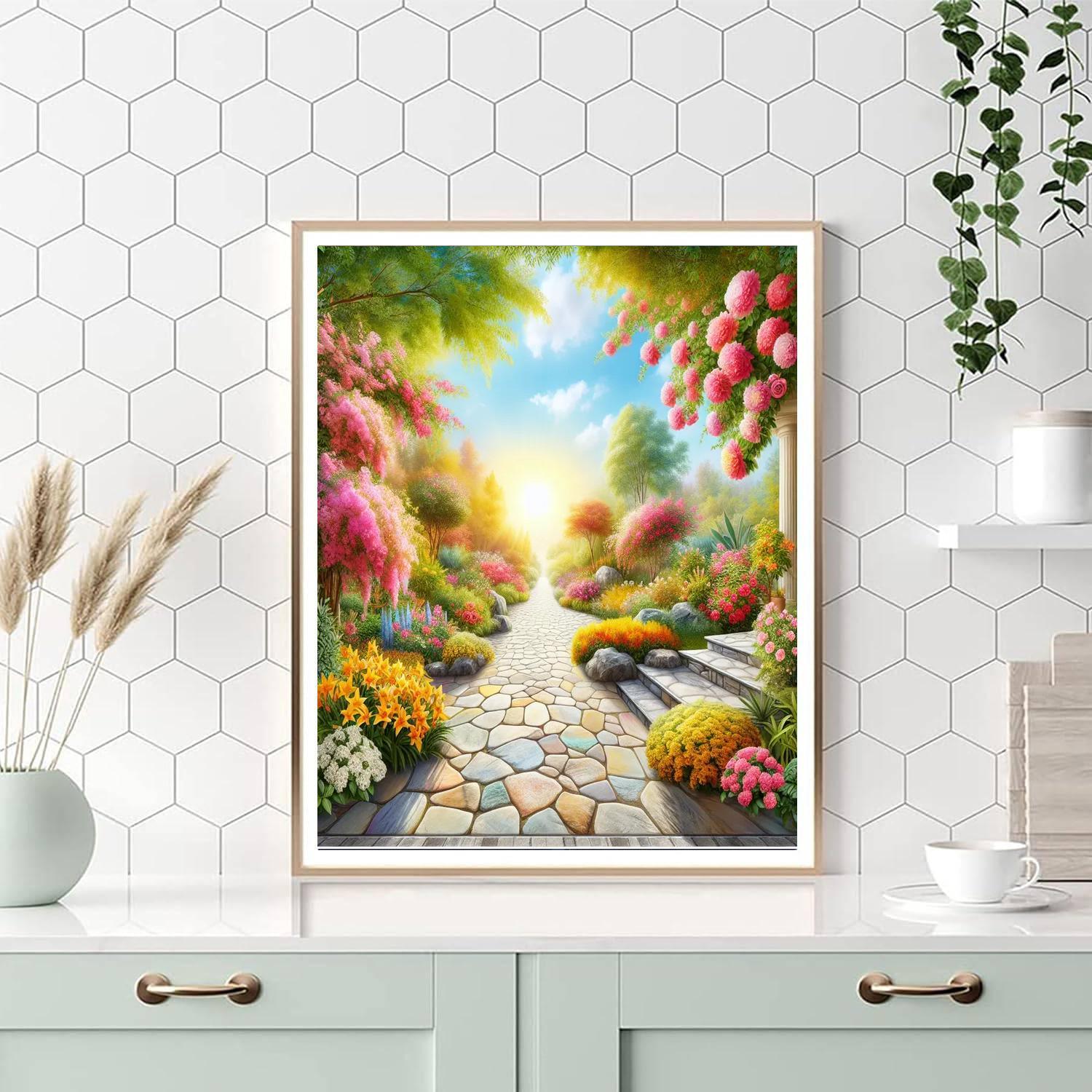 Charming Garden Walkway Paint By Number