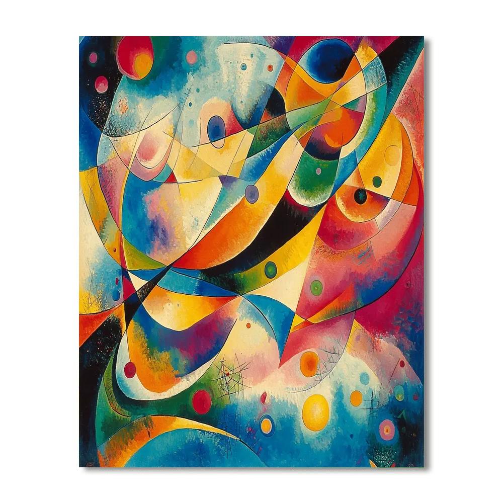 Wassily Kandinsky Inspired Dynamic Abstracts  Paint By Numbers Kits