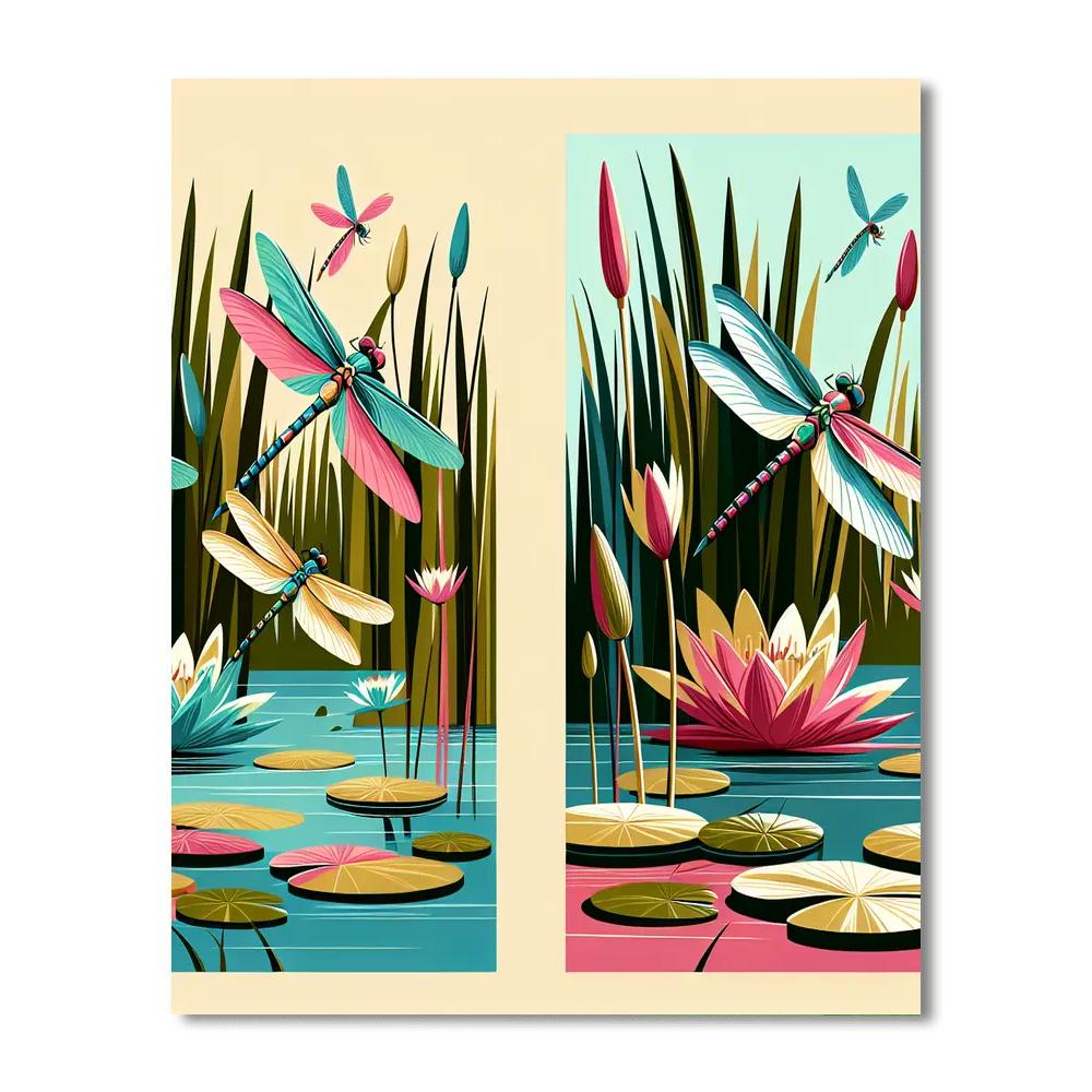 Dragonfly Dream Drifts Numbered Painting Kits