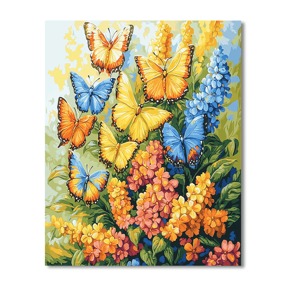 Albrecht Dürer Inspired Ethereal Butterflies  DIY Paint By Numbers