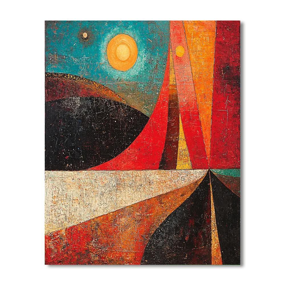 Paul Klee Inspired Emotional Resonance  Numbered Painting Kits
