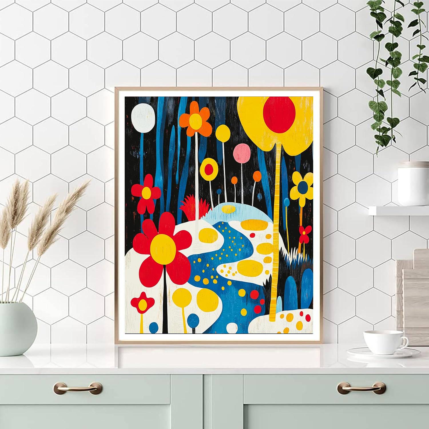 Joan Miró Inspired Surreal Garden Of Dreams  Paint By Numbers Kits