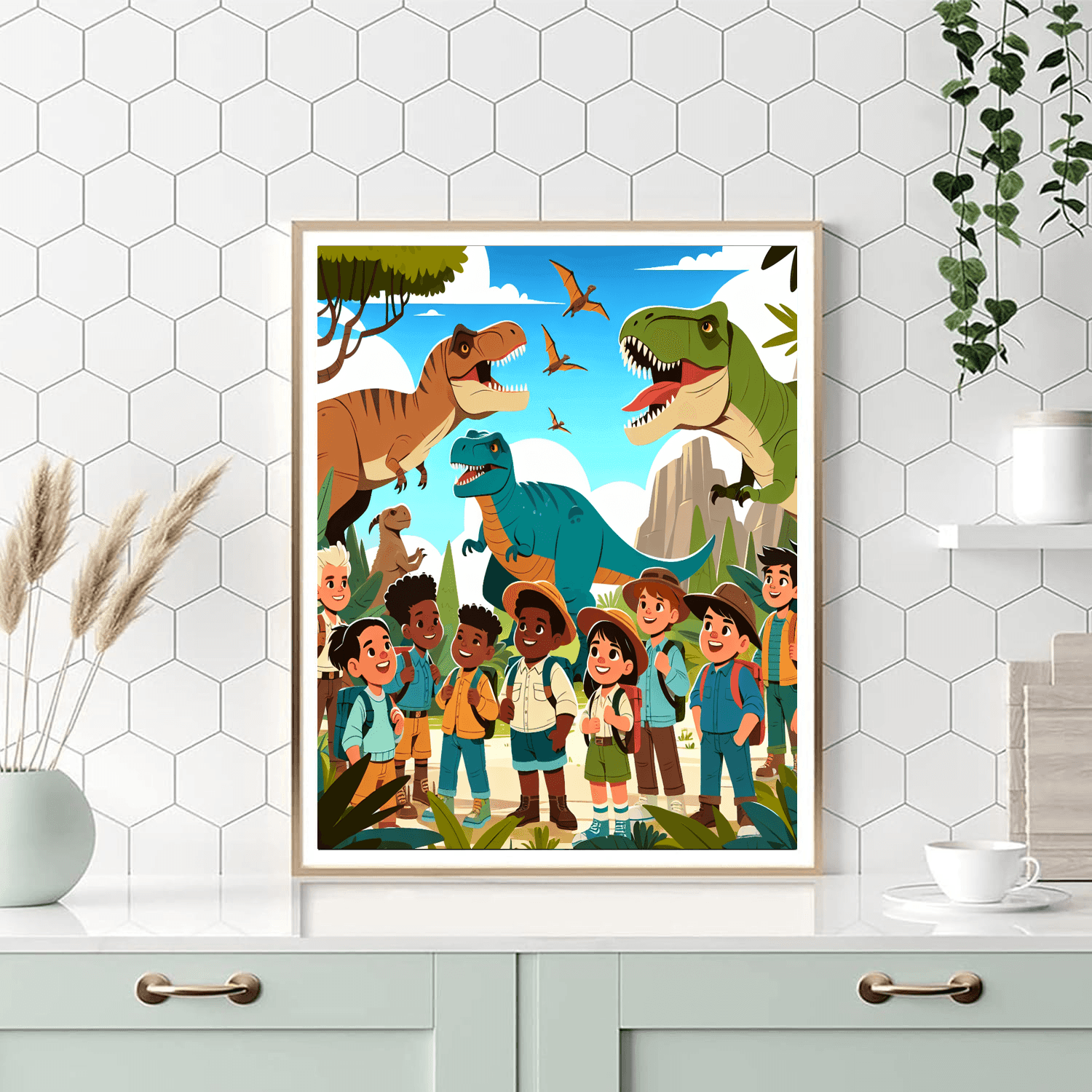 Dino Explorer's Journey Paint By Numbers Kits