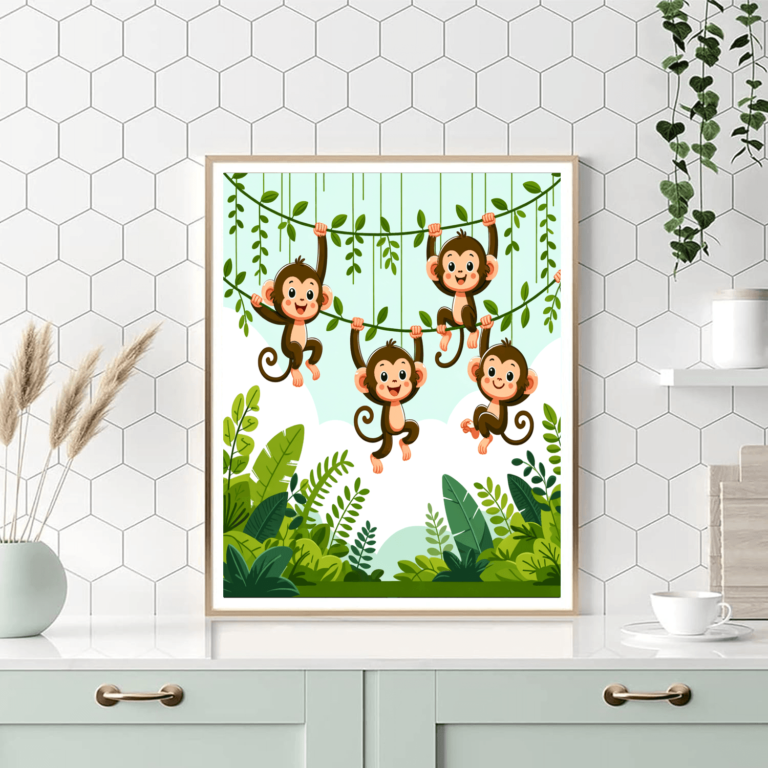 Jungle Monkey Escapades Paint By Color