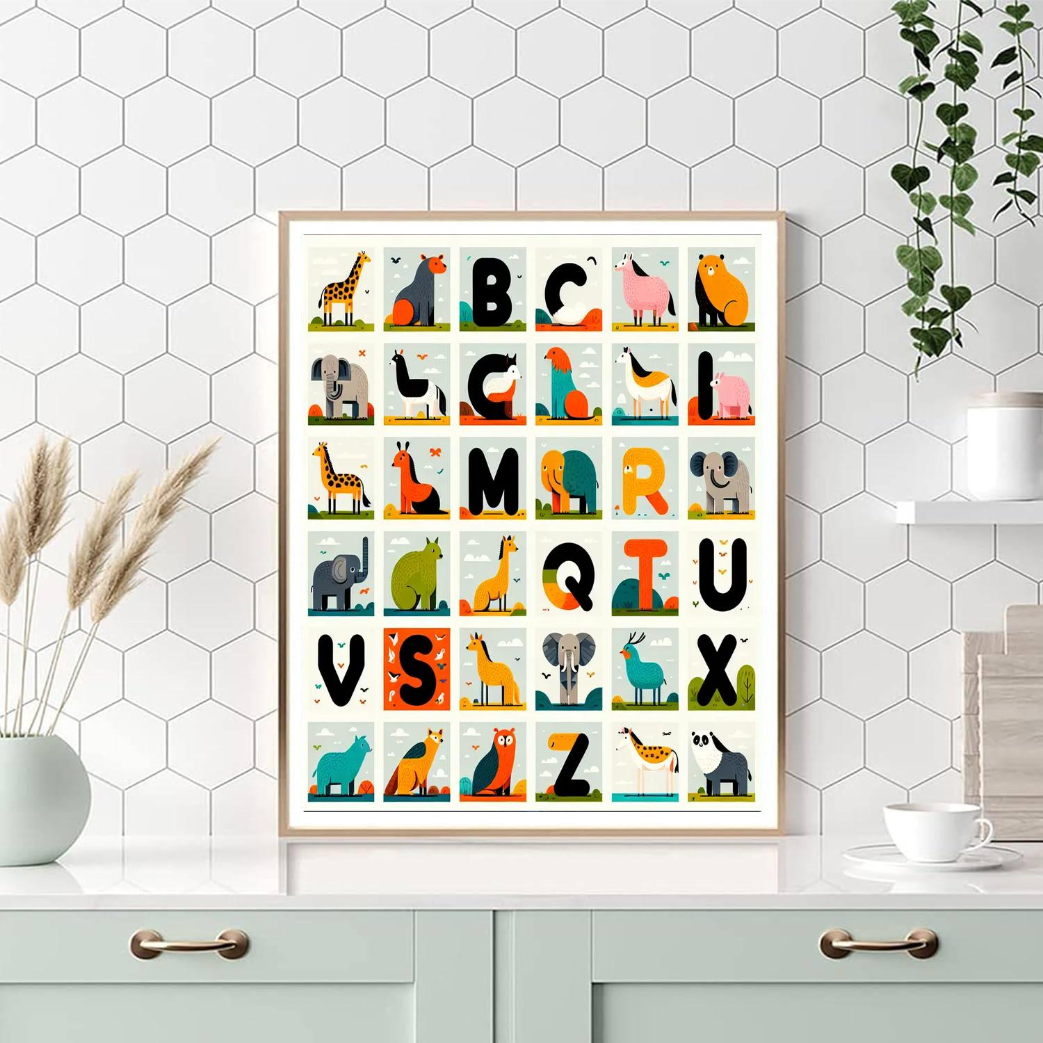 Animal Alphabet Fun Painting By Numbers Kit