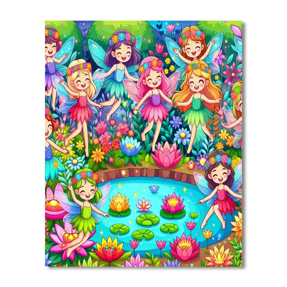 Fairytale Enchanted Garden DIY Paint By Numbers