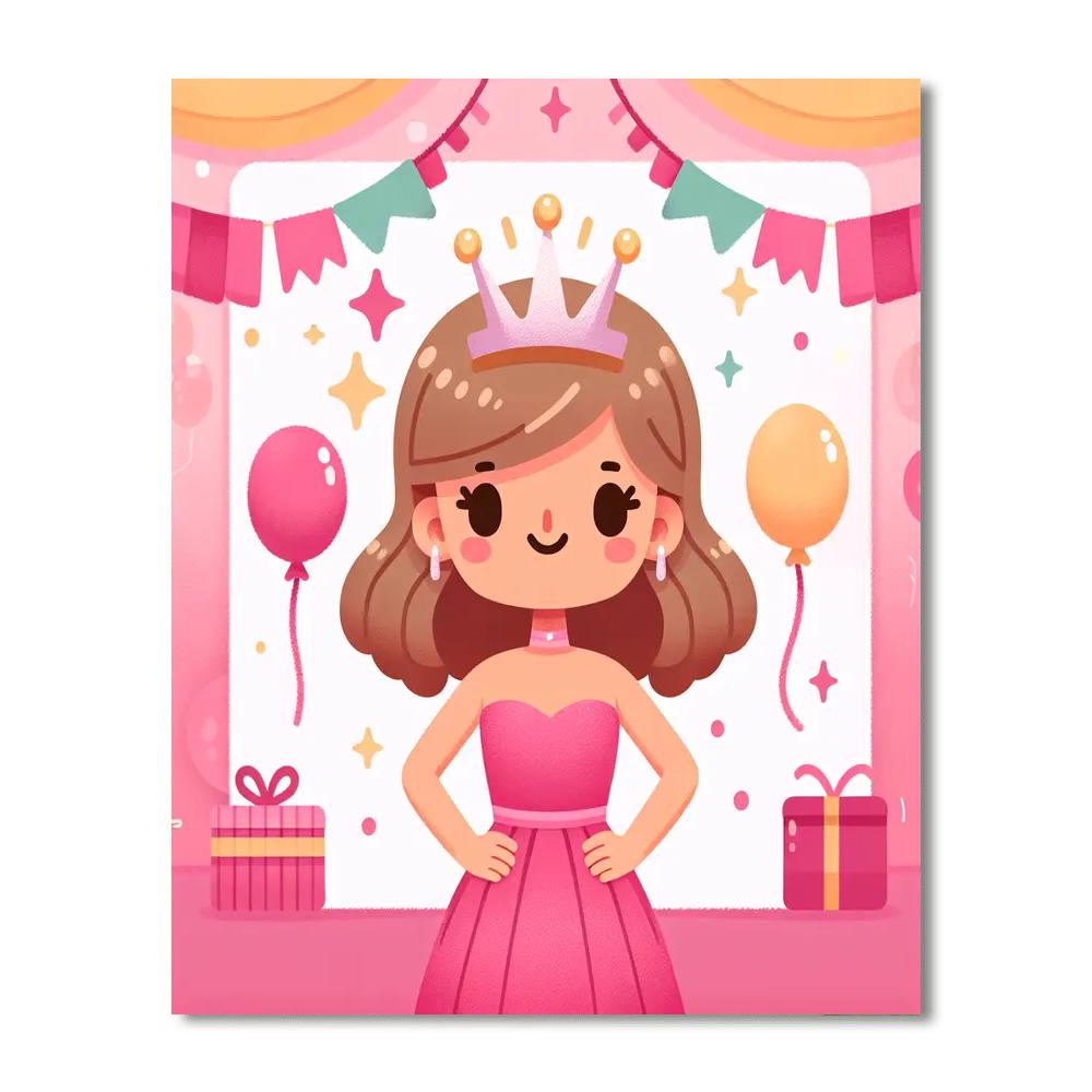 Little Princess Party Painting By Numbers Kit