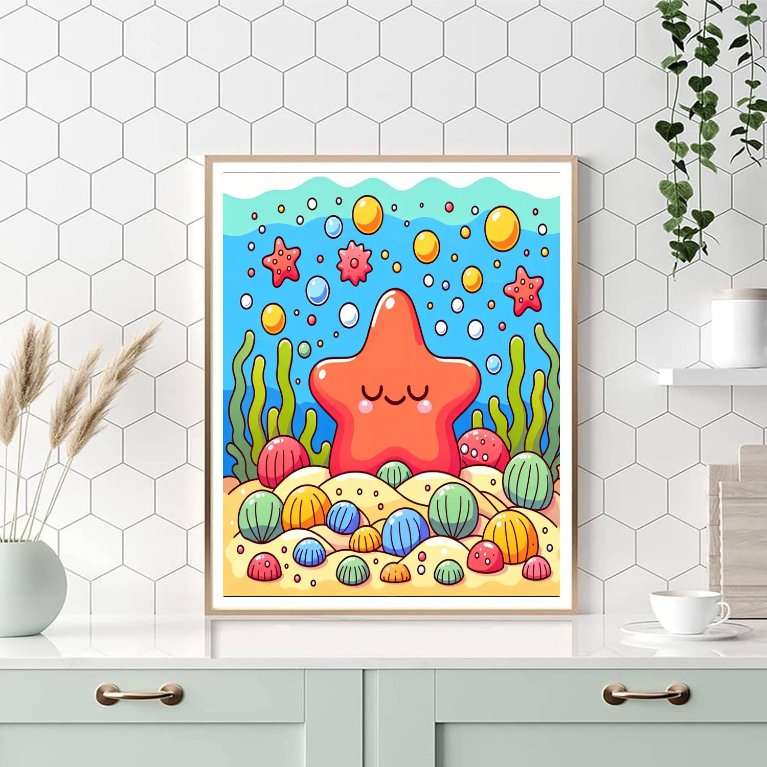 Dreamy Starfish Numbered Painting Kits