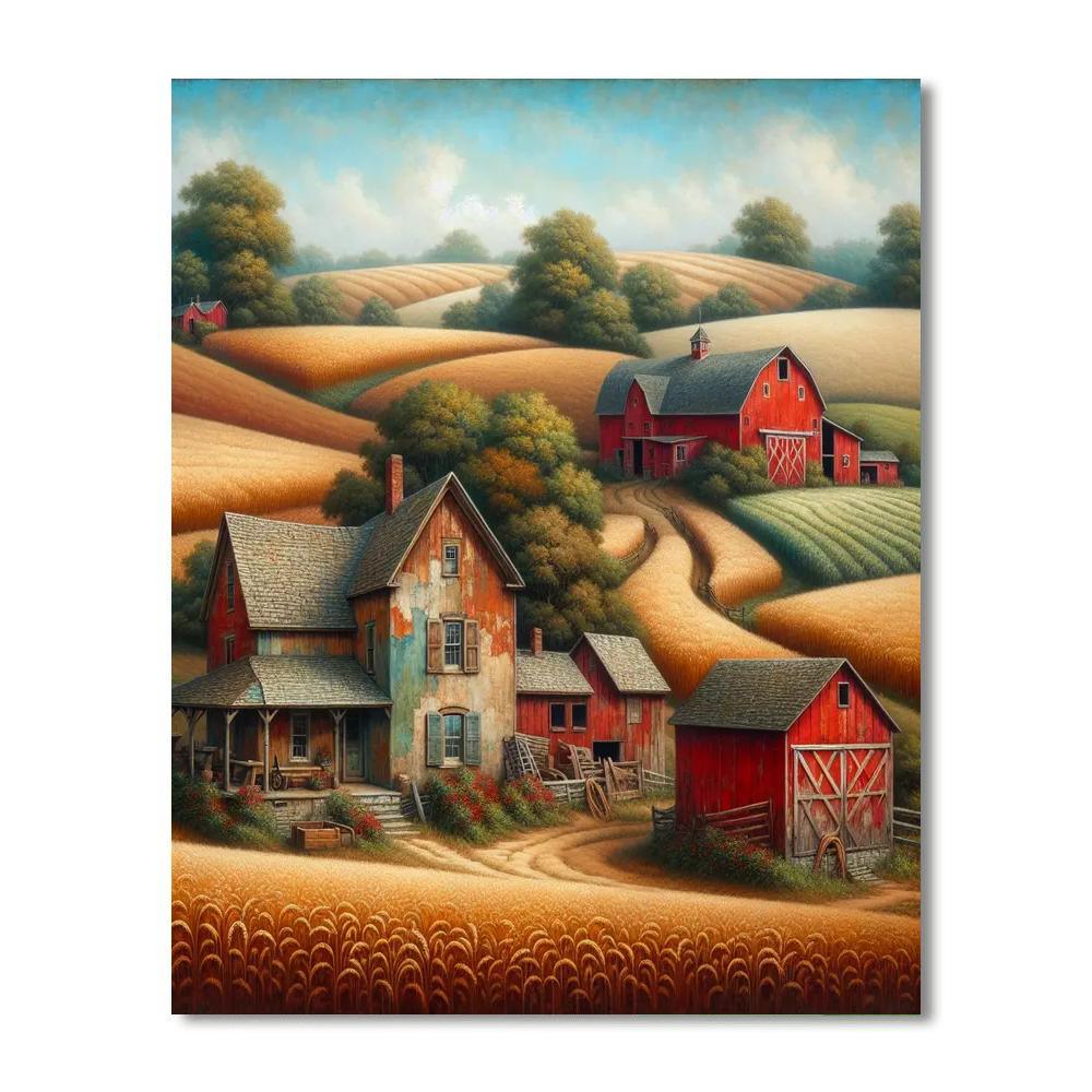 Vintage Country Farmhouse Paint By Color