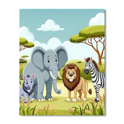 Happy Habitats DIY Paint By Numbers