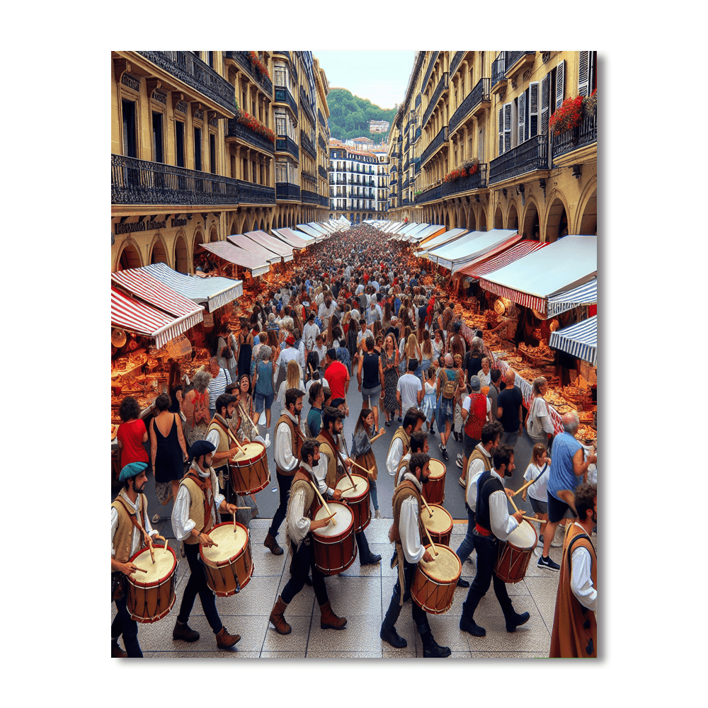 San Sebastián Day - San Sebastián, Spain Painting By Numbers Kit