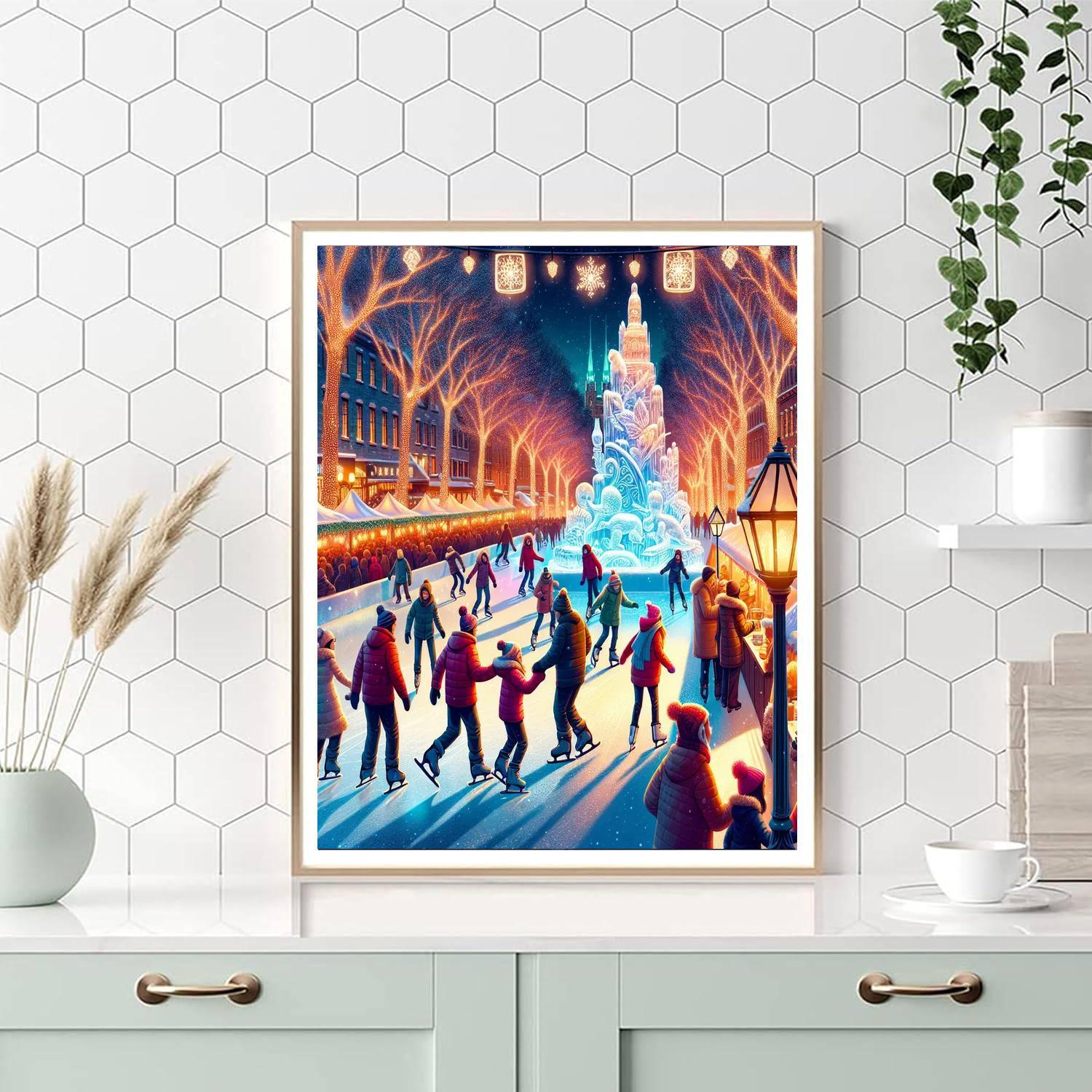 The Great Canadian Snow Festival Paint By Numbers Art