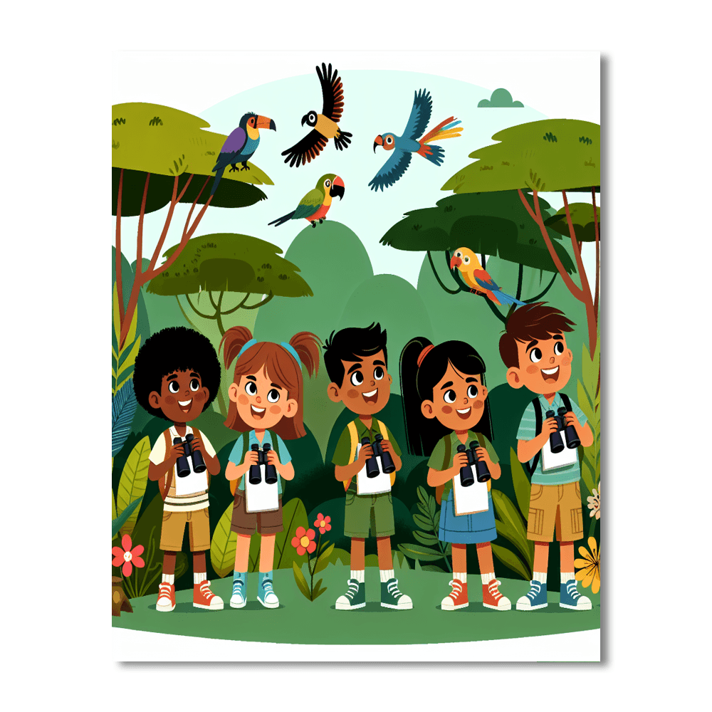 Rainforest Explorers Painting By Numbers Kit