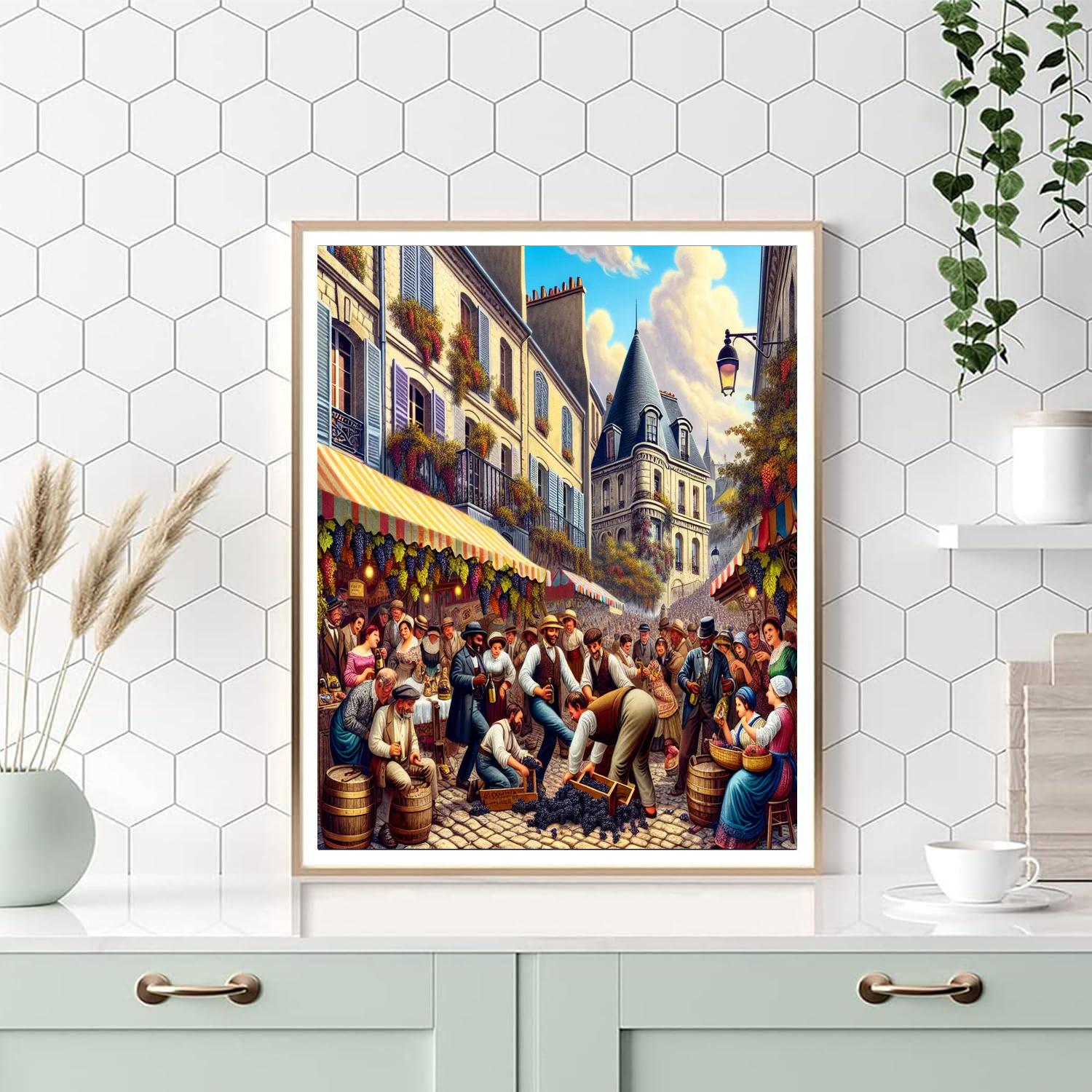 Montmartre Grape Harvest Festival Paint By Numbers Art