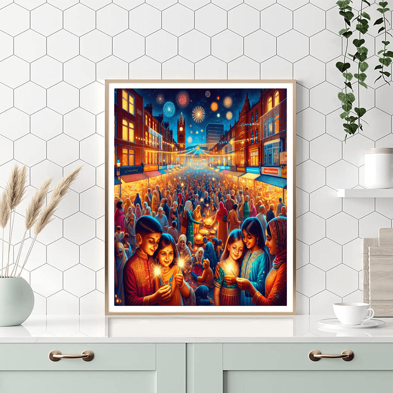 Diwali Festival - Leicester Number Painting