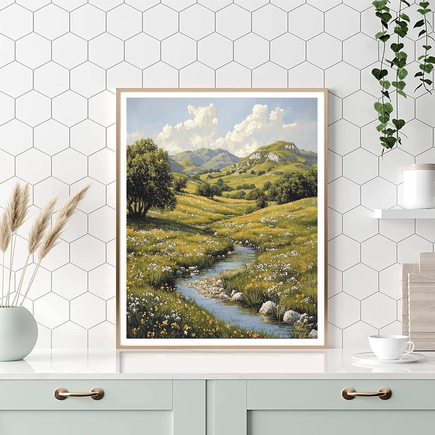 Albert Bierstadt Inspired The Peaceful Valley  Paint By Numbers Kits