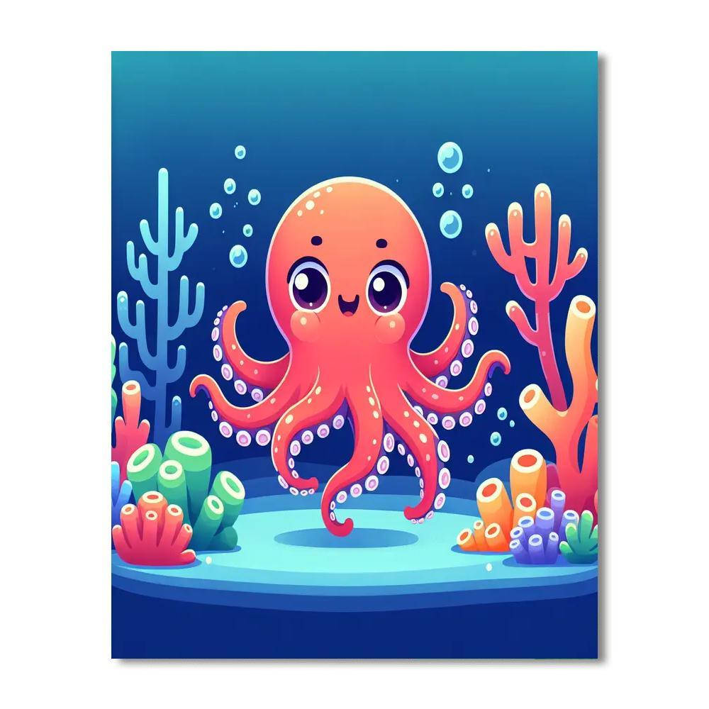 Exploring Octopus Numbered Painting Kits