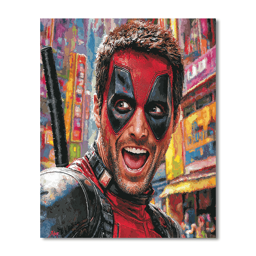 Ryan Reynolds: A Hilarious Hero Of Deadpool’s Antics Paint By Number
