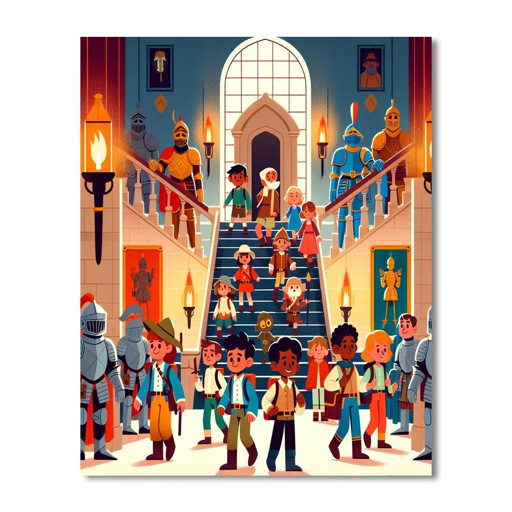 Dreamy Castle Quest Painting Number Kit