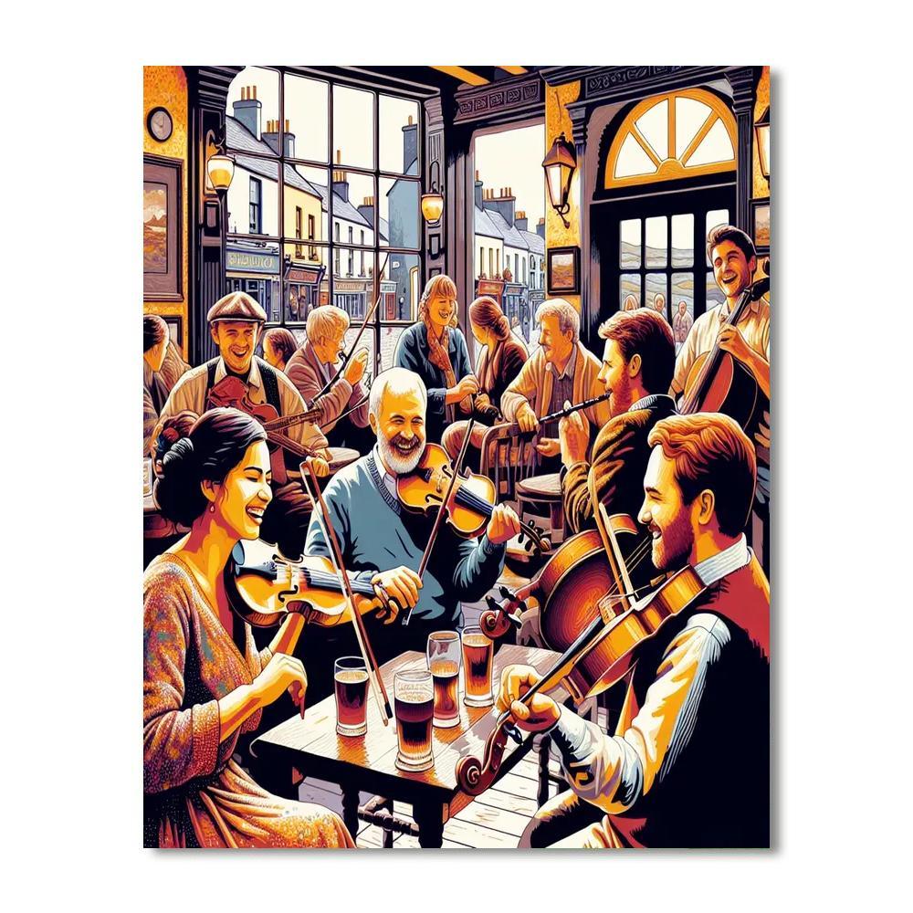 Ennis International Traditional Music Festival - Ireland DIY Paint By Numbers