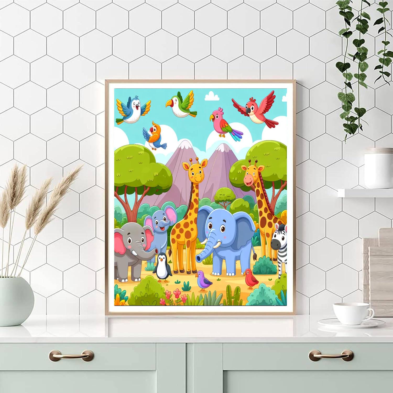 Journey To The Animal Kingdom Paint By Numbers Kits