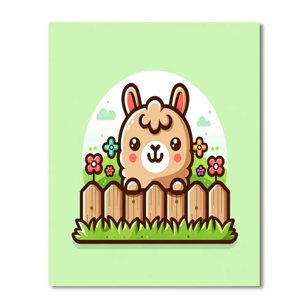 Curious Llama Paint By Color