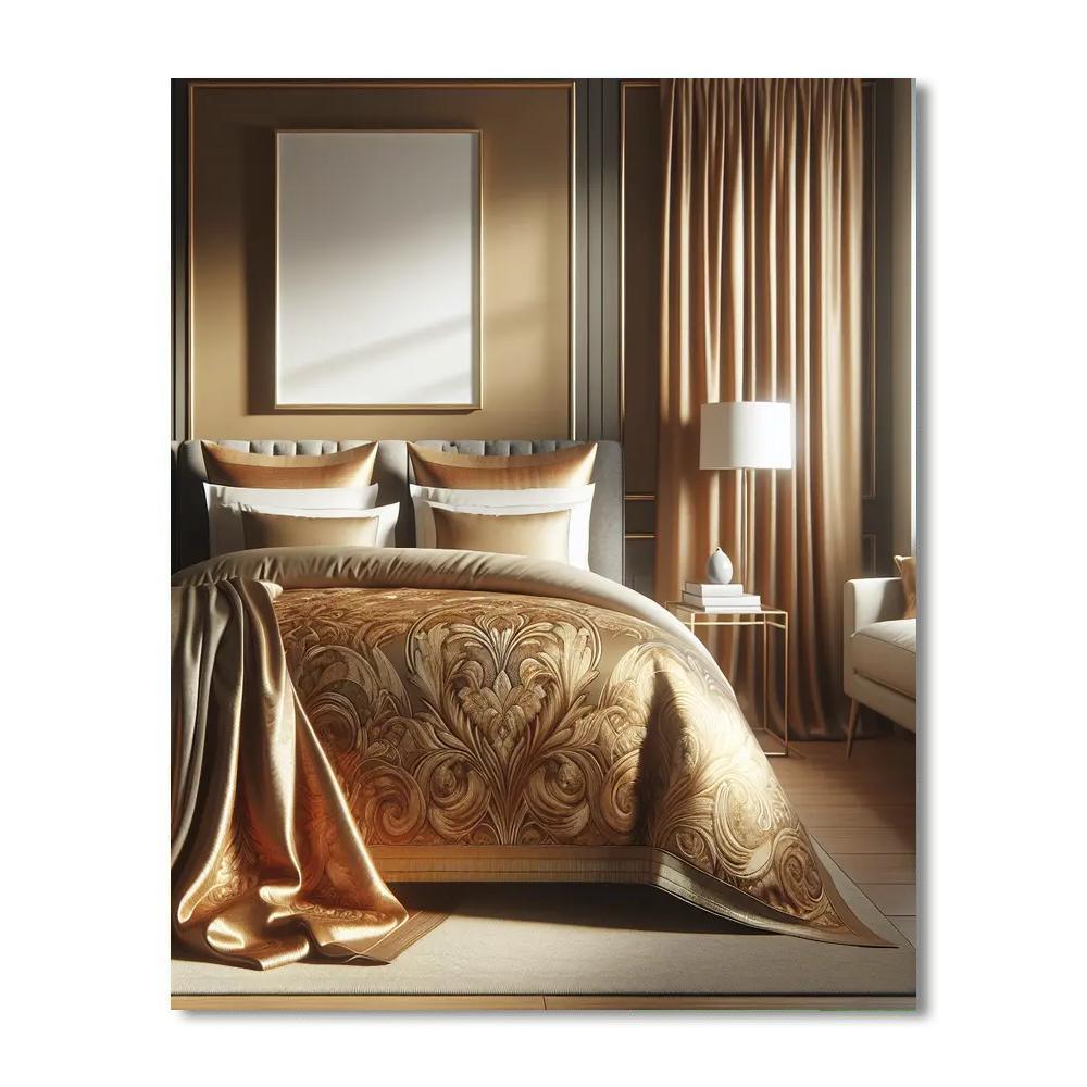 Golden Horizon Bedspread Paint By Number