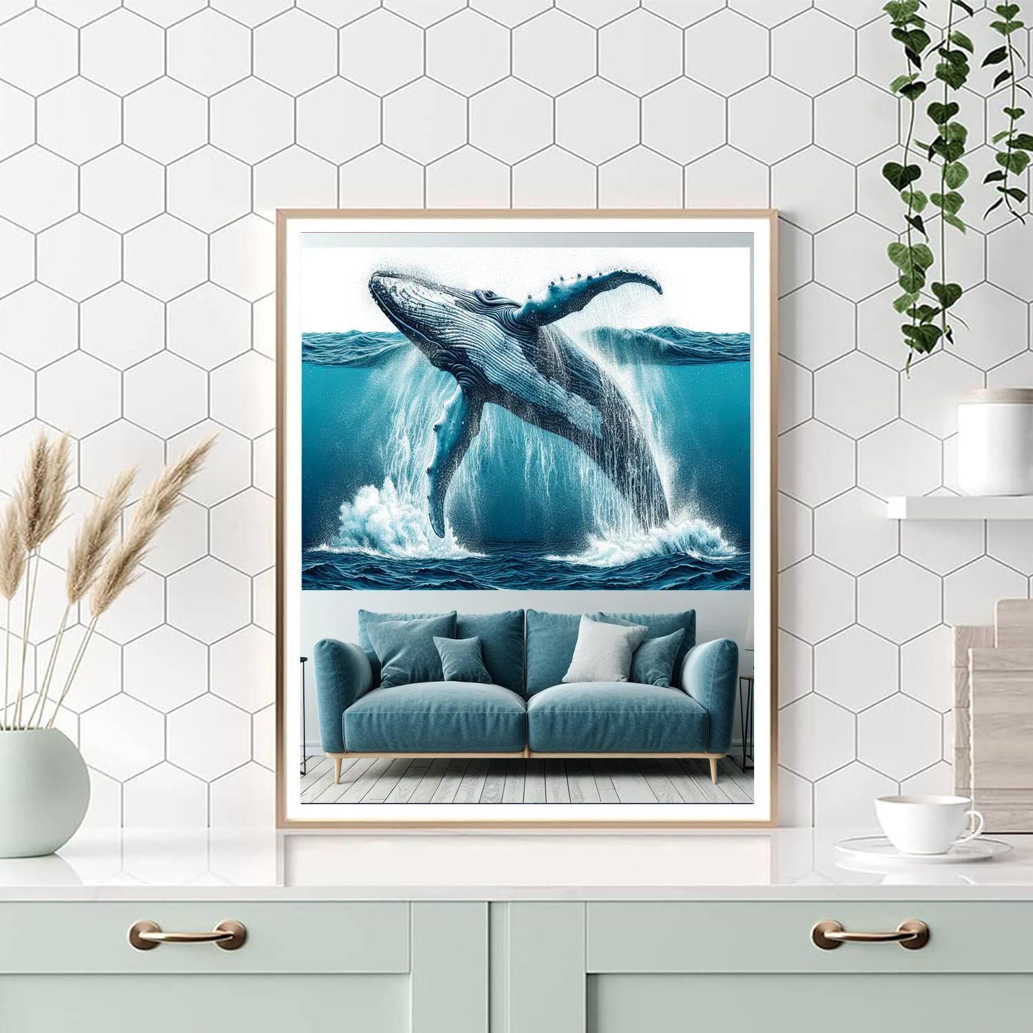 Majestic Whale Watching Paint By Color