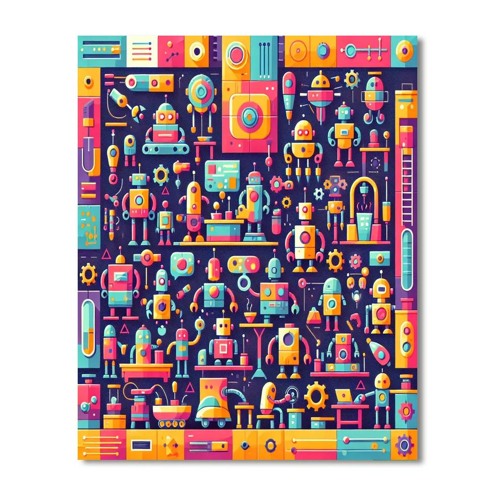 Robot Creators Lab Paint By Number