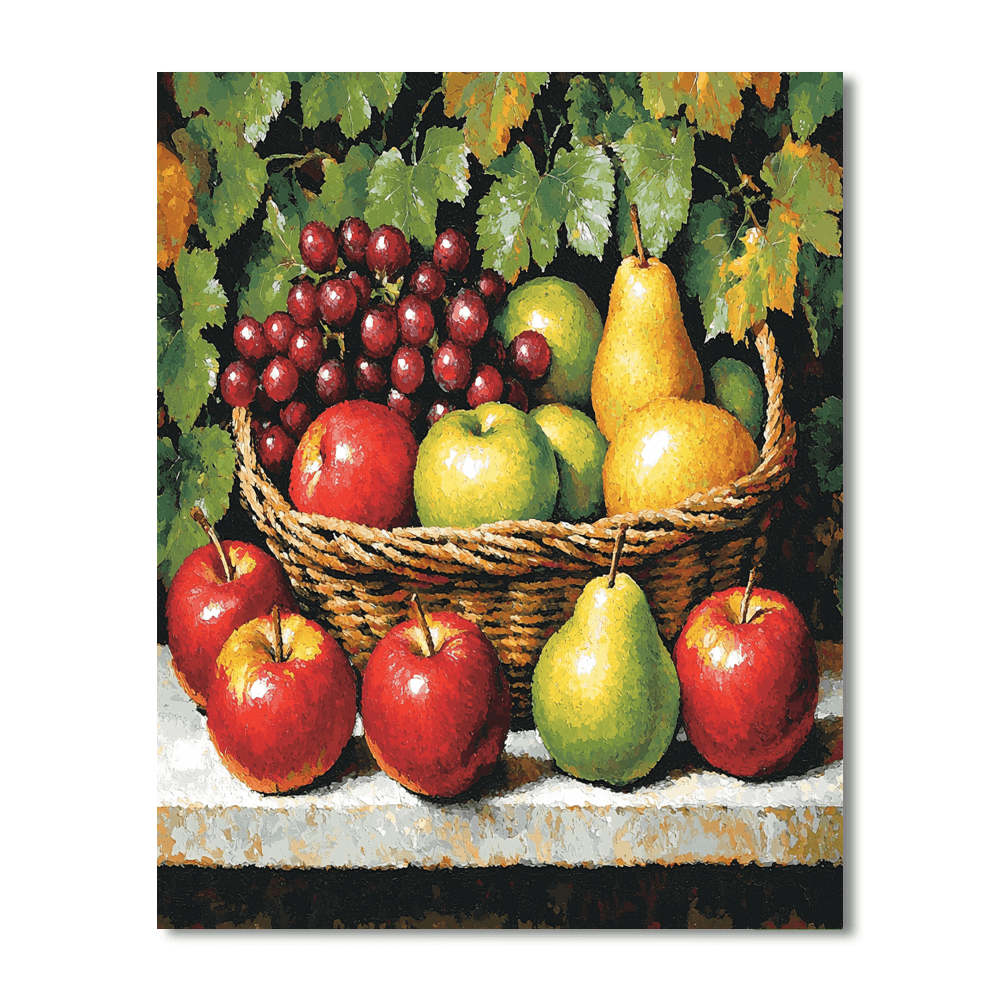Paul Cézanne Inspired Fruits Of Nature  Numbered Painting Kits