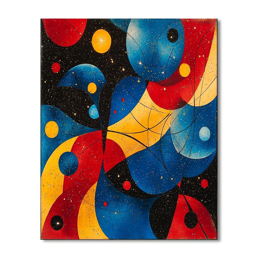 Joan Miró Inspired Stellar Abstraction  Paint By Numbers Art