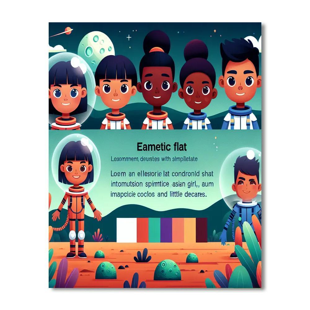 Astronaut Kids' Adventure Paint By Number