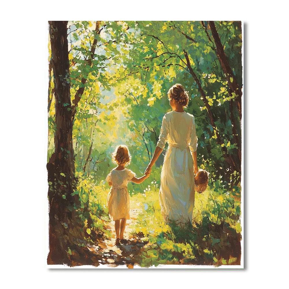 Hand In Hand In Nature Painting Number Kit
