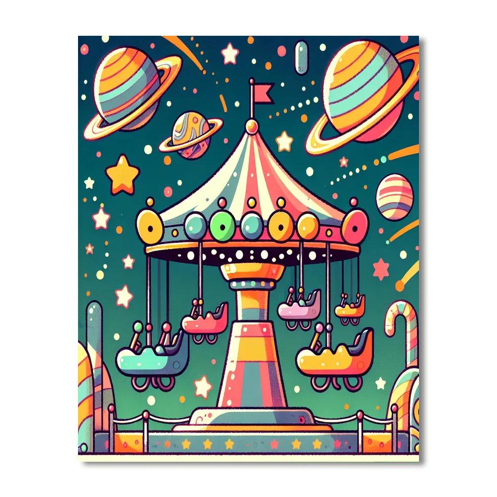 Celestial Carnival Celebration Paint By Numbers Art