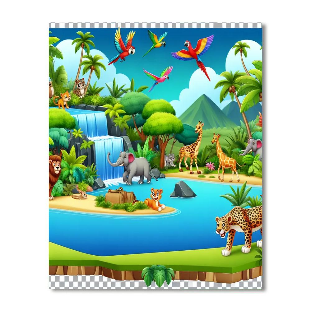 Adventure Island Safari Paint By Numbers