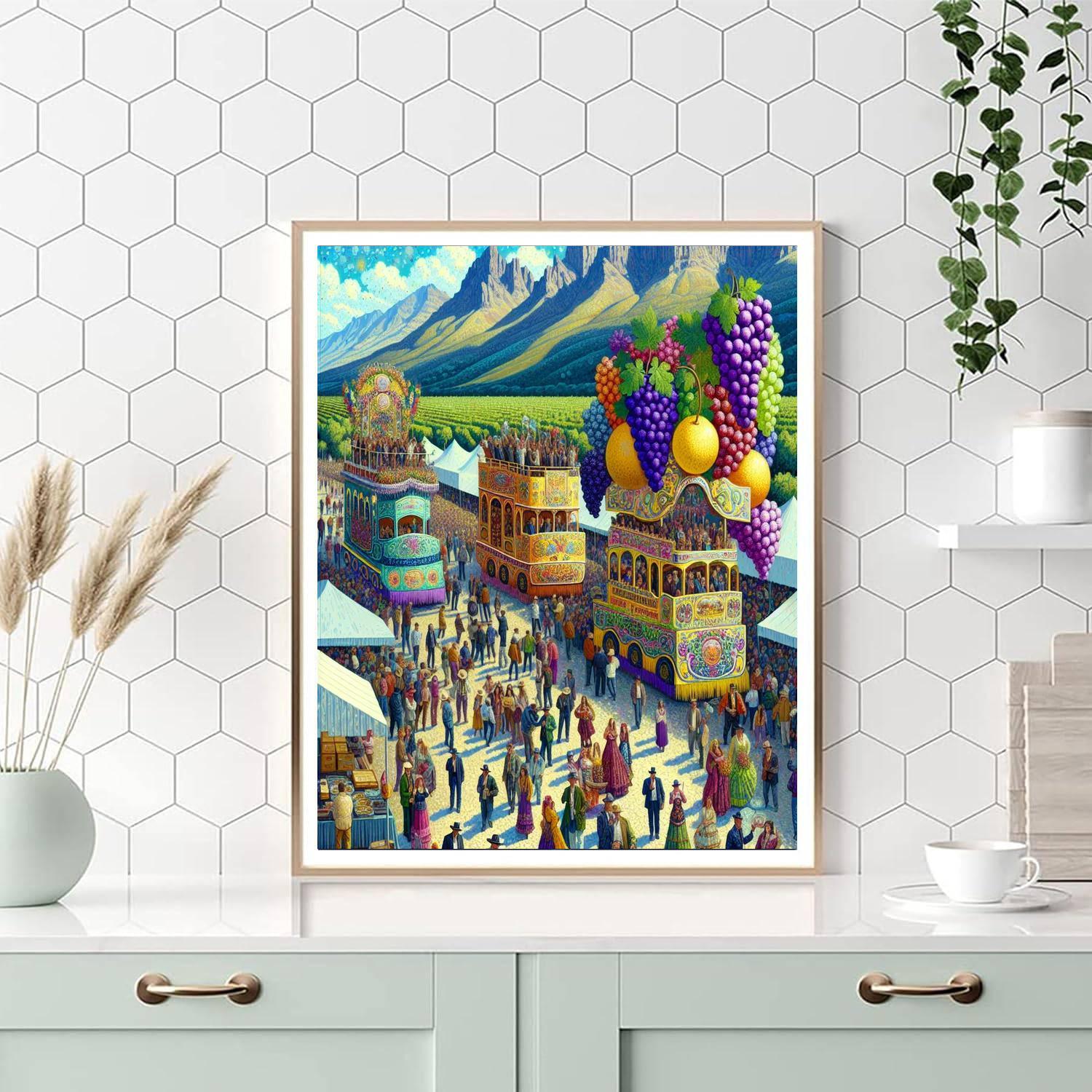 Fiesta De La Vendimia - Mendoza Number Painting